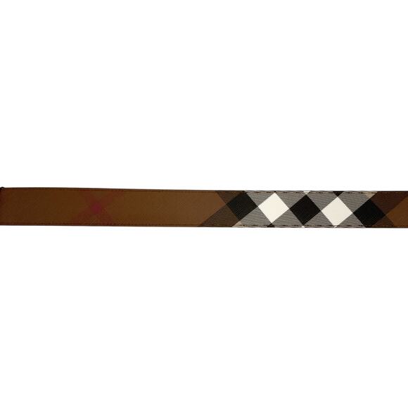 BURBERRY Louis 35mm Reversible Buckle Giant Check E-Canvas Belt 80|32 - Picture 6 of 13